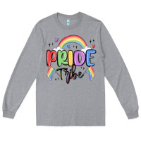 Heather Grey pride tribe Long Sleeve Tee - MaliasSmallBusiness