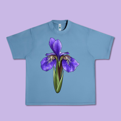 Iris Flower Illustrations Urban Heavy Tee Designed By Lillyallendesigns