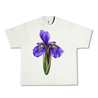 Pistachio Iris Flower Illustrations Urban Heavy Tee - LillyAllenDesigns
