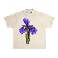Sandshell Iris Flower Illustrations Urban Heavy Tee - LillyAllenDesigns