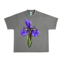 Tornado Iris Flower Illustrations Urban Heavy Tee - LillyAllenDesigns