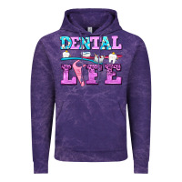 Cloud Purple dental life with teeth Vintage Hoodie - AdoDesignShop