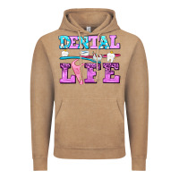 Vintage Coffee dental life with teeth Vintage Hoodie - AdoDesignShop
