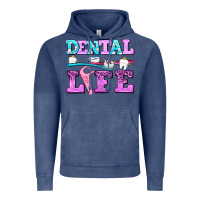 Vintage Denim dental life with teeth Vintage Hoodie - AdoDesignShop