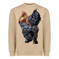 Mushroom Brahma Rooster Heavyweight Sweatshirt - LillyAllenDesigns