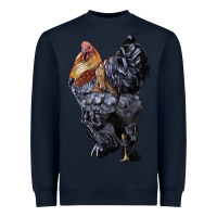 Navy Brahma Rooster Heavyweight Sweatshirt - LillyAllenDesigns