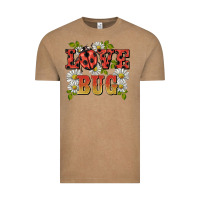 Vintage Coffee ladybug love bug Vintage Tee - BarkalooDesign