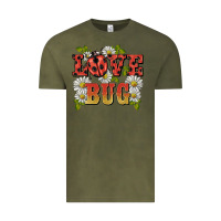 Vintage Olive ladybug love bug Vintage Tee - BarkalooDesign