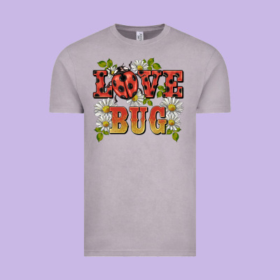 Ladybug Love Bug Vintage Tee Designed By Barkaloodesign