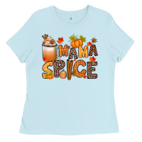 Baby Blue mama spice Ladies Tee - texasbilliewilder