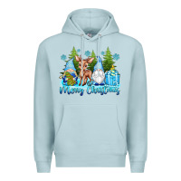 Blue Mist merry christmas gnomes Premium Hoodie - texasbilliewilder