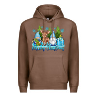 Chestnut merry christmas gnomes Premium Hoodie - texasbilliewilder