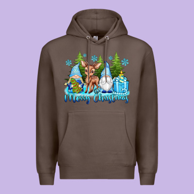 Merry Christmas Gnomes Premium Hoodie Designed By Texasbilliewilder