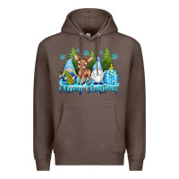Coffee merry christmas gnomes Premium Hoodie - texasbilliewilder