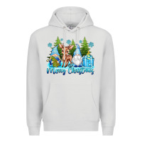 Dove Grey merry christmas gnomes Premium Hoodie - texasbilliewilder