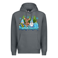 Rock merry christmas gnomes Premium Hoodie - texasbilliewilder