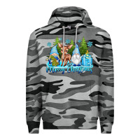 Slate Camo merry christmas gnomes Premium Hoodie - texasbilliewilder