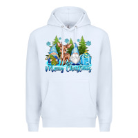 White merry christmas gnomes Premium Hoodie - texasbilliewilder