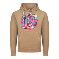 Vintage Coffee dental elements and cancer with cowhide and leopard Vintage Hoodie - AdoDesignShop