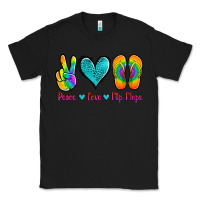 Black peace love flips flops Classic Tee - Jasminsmagicworld