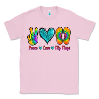 Bubblegum Pink peace love flips flops Classic Tee - Jasminsmagicworld