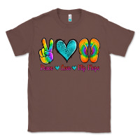 Chestnut peace love flips flops Classic Tee - Jasminsmagicworld