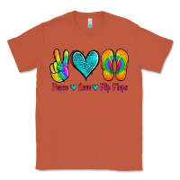 Copper peace love flips flops Classic Tee - Jasminsmagicworld