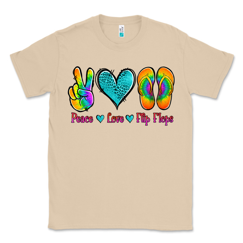 Peace Love Flips Flops Classic Tee by Jasminsmagicworld | Teevron