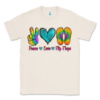 Natural peace love flips flops Classic Tee - Jasminsmagicworld