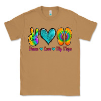 Toasted Coconut peace love flips flops Classic Tee - Jasminsmagicworld