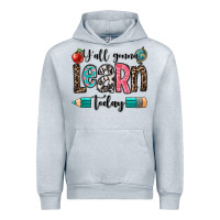 Heather Grey y'all gonna learn today Urban Hoodie - OliviaCreatesArt