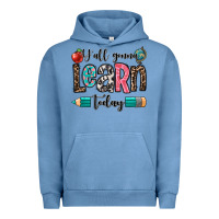 Pigment Pebble Blue y'all gonna learn today Urban Hoodie - OliviaCreatesArt
