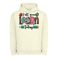 Pigment Pistachio y'all gonna learn today Urban Hoodie - OliviaCreatesArt