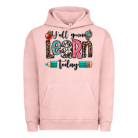 Pigment Salmon y'all gonna learn today Urban Hoodie - OliviaCreatesArt