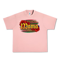 Salmon Latina mama with serape and roses Urban Heavy Tee - Jasminsmagicworld