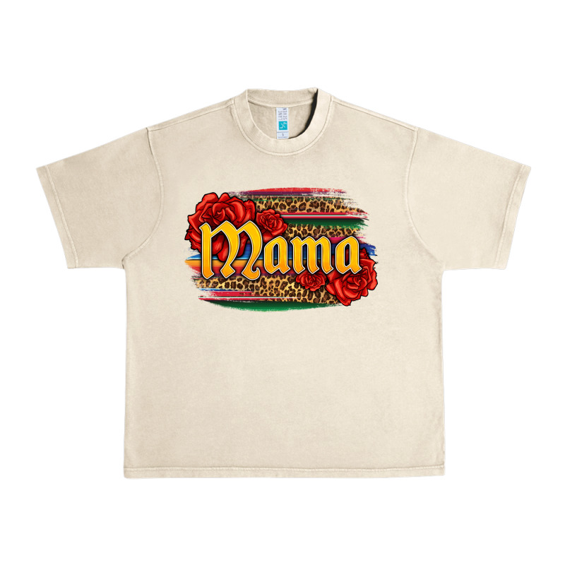 Latina Mama With Serape And Roses Urban Heavy Tee by Jasminsmagicworld | Teevron