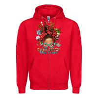 Red Camp Hair Dont Care Messy Bun Bbs Zipper Hoodie - BundleAndBundleShop