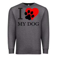 Charcoal Heather I My Dog Premium Sweatshirt - Bettercallsaul