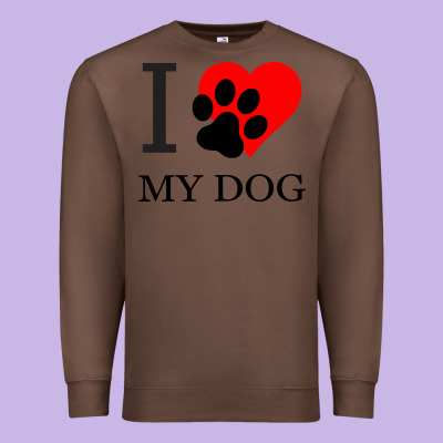 I My Dog Premium Sweatshirt Designed By Bettercallsaul