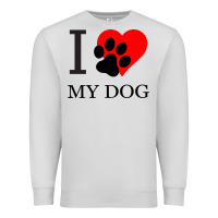 Dove Grey I My Dog Premium Sweatshirt - Bettercallsaul