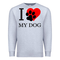 Heather Grey I My Dog Premium Sweatshirt - Bettercallsaul