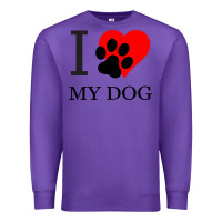 Purple I My Dog Premium Sweatshirt - Bettercallsaul
