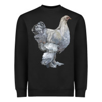 Black Brahma Chicken Heavyweight Sweatshirt - LillyAllenDesigns