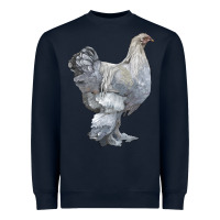 Navy Brahma Chicken Heavyweight Sweatshirt - LillyAllenDesigns