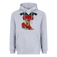 Heather Grey Cowboy Boots Heavyweight Hoodie - Bettercallsaul