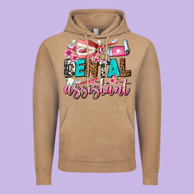 Dental Assistant Vintage Hoodie Designed By Adodesignshop