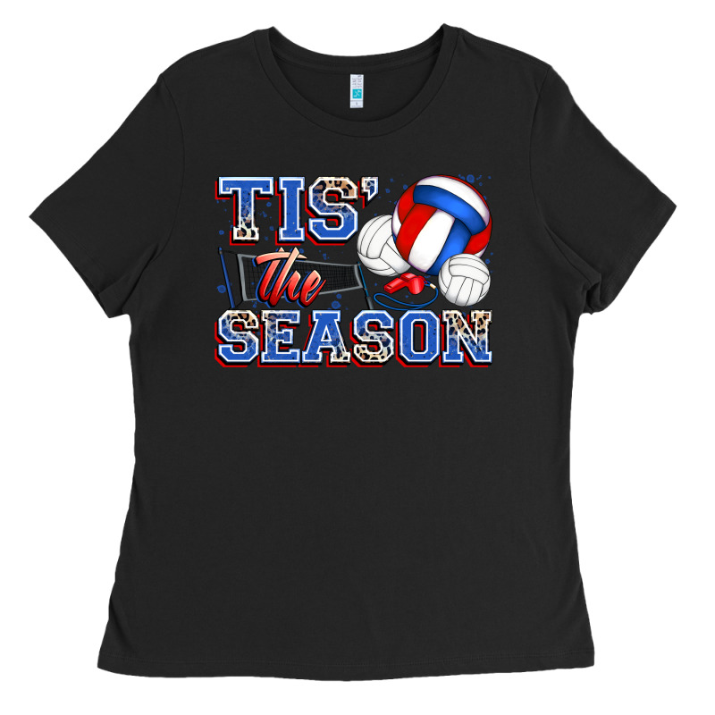 Tis' The Season Volleyball Ladies Tee by Zillion Design Studio | Teevron