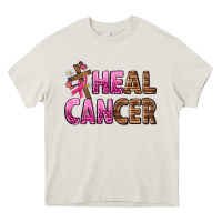Cream Heal Cancer Heavy Core Tee - texasbilliewilder
