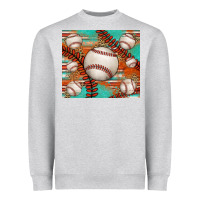 Heather Grey baseball turquoise serape glitter tumbler Heavyweight Sweatshirt - Jasminsmagicworld