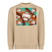 Mushroom baseball turquoise serape glitter tumbler Heavyweight Sweatshirt - Jasminsmagicworld